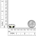 thumbnail image 6 of Gem Stone King 10K Two Tone Gold Mercury Mist Mystic Topaz and Black Diamond Engagement Ring for Women | 1.65 Cttw | Round 5MM | Gemstone November Birthstone | Size 6, 6 of 6