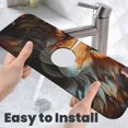 thumbnail image 6 of Logiee Floral Fox Print Kitchen Sink Splash Guard Faucet Mat for Splash Guard Behind Faucet Drip Catcher for Kitchen,Bathroom,Sink Mat,Dish Drying Mat,Bathroom-15" X 5.5", 6 of 7