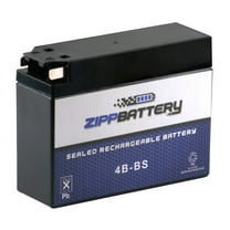 Zipp Battery Yt4b-bs (4b-bs 12 Volts,2.3 Ah, 40 Cca) High Performance - Maintenance Free - Sealed AGM Motorcycle Battery