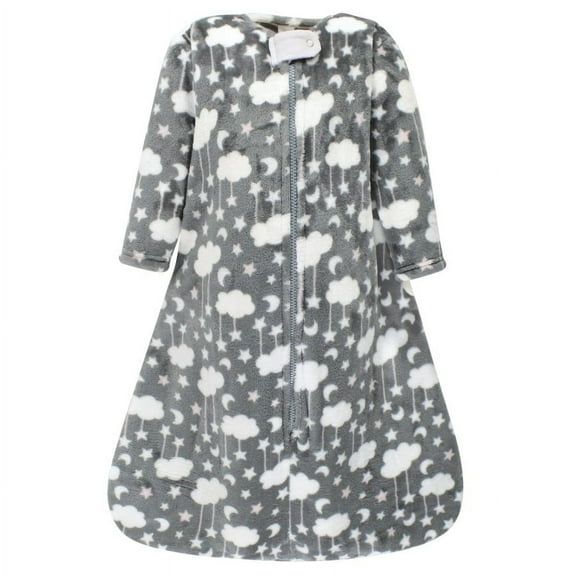 Hudson Baby Infant Girl Plush Long-Sleeve Sleeping Bag, Sack, Blanket, Sweet Dreams, 0-6 Months