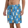 thumbnail image 2 of Logiee Cute Dogs Print Mens Swim Trunks Quick Dry Board Shorts,Breathable Hawaii Beach Shorts Swimwear Bathing Suits-Large, 2 of 6