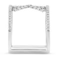 thumbnail image 2 of ARAIYA FINE JEWELRY 10K White Gold Diamond Extra Wide Fashion Band Ring (1/2 cttw, I-J Color, I2-I3 Clarity), Size 6.5, 2 of 5