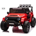 thumbnail image 1 of VOLTZ TOYS HAVOC 2-Seater Jeep 24V Kids Ride-On Off-Road Truck, Motorized Toy Car Vehicle with Parent Remote Control, High Clearance Open Doors, LED Lights, Red, 1 of 6