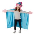 thumbnail image 6 of Trolls Poppy Kids Hooded Throw, Wearable Plush, Blue, 6 of 7