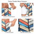 thumbnail image 5 of FORMRS Mens Swim Trunks Mesh Liner Quick Dry Casual Beach Board Shorts with Pockets, Sizes S-2XL, Blue Geometric, 5 of 9