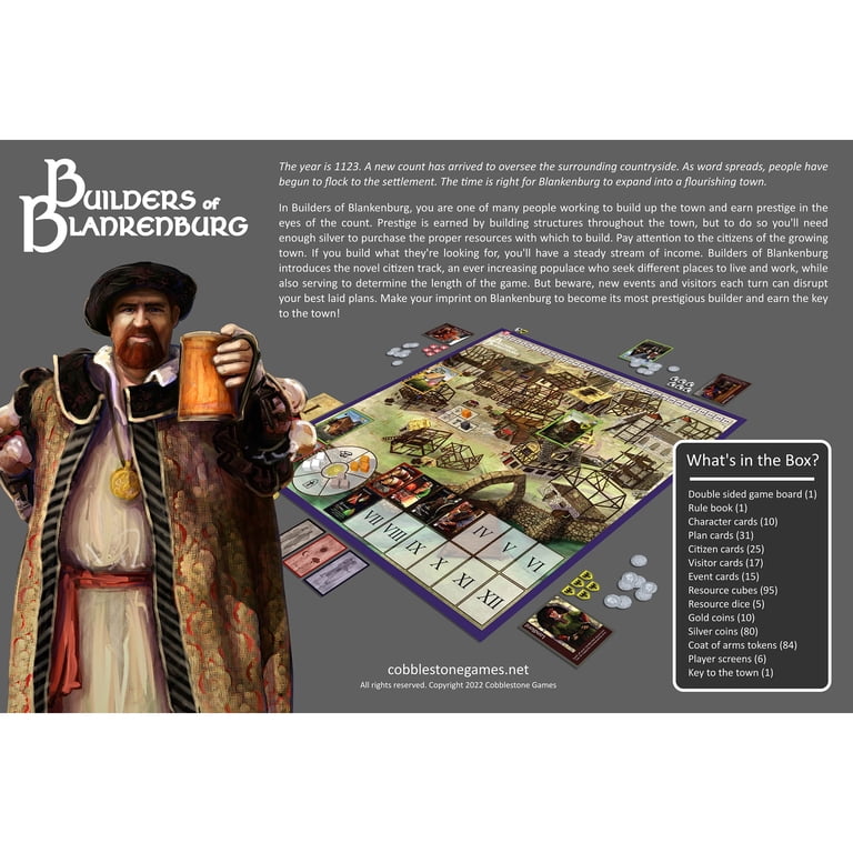 Builders of Blankenburg: Board Game 2nd Edition - Pavé