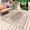 Dark Brown, variant on Teal Coastal Outdoor Rug for Patio/Deck/Porch, Non-Slip Large Area Rug 5 x 8 Ft, Summer Ocean Sea Ombre Starfish Corals Indoor Outdoor Rugs Washable Area Rugs, Reversible Camping Rug Carpet Runner