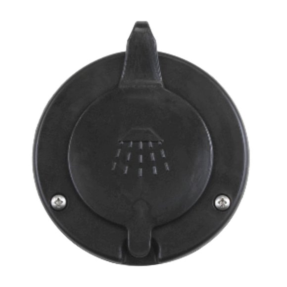Boating Accessories Scandvik, tapa negra y recipiente para ducha empotrada