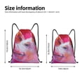 thumbnail image 2 of Gaeub Pink Pig Drawstring Backpack Bag Sport Gym Sackpack Heavy Duty String Backpack for Men Women-Medium, 2 of 6