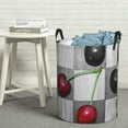 thumbnail image 5 of Goofa Cherries laid Printed Circular Hamper,Laundry Basket with Handles,Storage Baskets Foldable,Large Capacity Laundry Hamper-Medium, 5 of 8