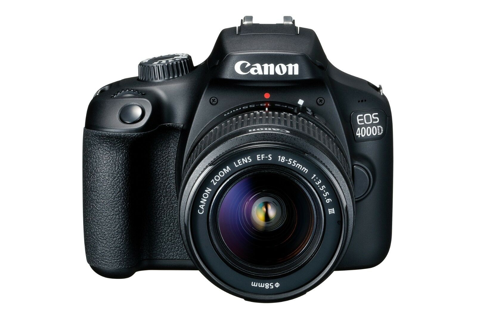 Canon EOS 4000D DSLR Camera EF-S 18-55 mm f/3.5-5.6 III Lens (Intl Model) - image 2 of 6