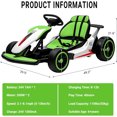 thumbnail image 6 of Roromall Electric Go Kart for Kids, 24V 7AH Battery 400W Powerful Motors, 8MPH Drift Kart Car for Kids Ages 6-12, Ride On Toys with Music and 2 Speeds, 6 of 9
