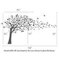 thumbnail image 2 of Blowing Leaves Tree Decal - Scheme A, 2 of 2
