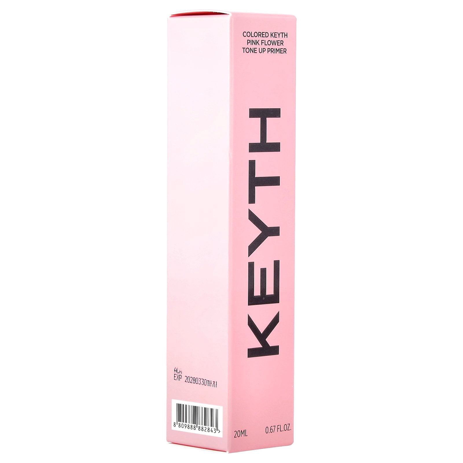 KEYTH Colored Pink Flower Tone Up Primer, 0.67 fl oz (20 ml)