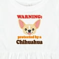 thumbnail image 4 of Inktastic Protected by a Chihuahua Girls Baby Dress, 4 of 5