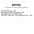 thumbnail image 2 of SIM Rear Semi-Metallic Disc Brake Pads SIM-482 for Car Mazda 6 RX-7 Protege, 2 of 8