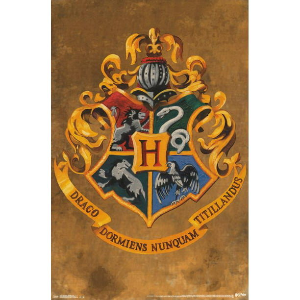 The Wizarding World: Harry Potter - Hogwarts Crest Wall Poster, 