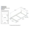 thumbnail image 3 of Orlando Twin Traditional Bed in Walnut, 3 of 3