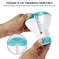 thumbnail image 3 of 5 Inch Floating Pool Spa Chlorine Tablet Dispenser Floater with 120° F Built-in Thermometer, 3 of 8