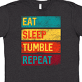thumbnail image 4 of Inktastic Tumbling Gift Eat Sleep Tumble Repeat T-Shirt, 4 of 5