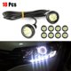 thumbnail image 1 of RV 10 Uds coche led ojo de águila lámpara 23MM 4014 12led lente súper brillante de alta potencia ojo de águila luz diurna luz de marcha atrás brillar Electrónica, 1 of 5