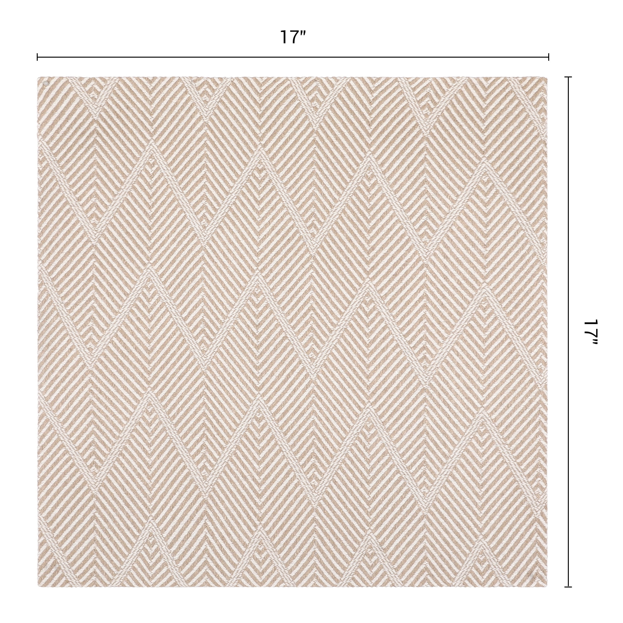 Unique Bargains Washable Reusable Cotton Cloth Napkins Coffee 17x17inch