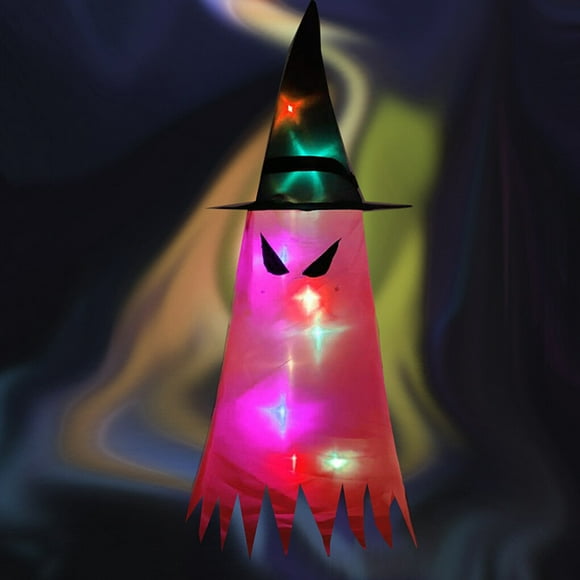 Bearachild Sombrero que brilla intensamente con iluminación LED, decoración de sombrero de jardín, gorra colgante para fiesta de Halloween, tipo 2, rojo Type3 NO3 Bearachild HA007400-11