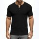 thumbnail image 2 of Usted Es Más Que una Prueba de Puntuación Estilo de Camisa Casual de Color Sólido Botón de Manga Corta Cuello Redondo Blusa, Hombre Casual de Manga Corta Botón Abajo Camisas Suéter, 2 of 6