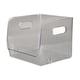 thumbnail image 3 of Soporte de almacenamiento de oficina, diseño apilable transparente, impermeable, a prueba de polvo, doble asa, contenedor de almacenamiento para mascotas, 3 of 8