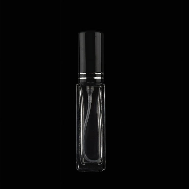 10ml Square Portable Perfume Bottling Transparent Glass Spray Bottle Cosmetic Pressing Mini Empty Bottle