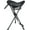 Black-mesh, variant on Tall Folding Tripod Stool for Outdoor Camping Walking Hunting Hiking Fishing Travel, Support 225 lbs