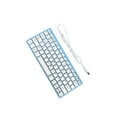 thumbnail image 1 of QualitChoice USB Wired Keyboard Small Comfortable Typing Computer Office for Home Desktop Blue 285x122x21mm, 1 of 6