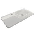 thumbnail image 2 of BOCCHI 1490-001-0126 Fenice 35.5 Inch 1-Hole Wall-Mounted Sink Fireclay In White, 2 of 7