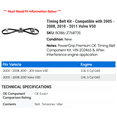 thumbnail image 2 of Timing Belt Kit - Compatible with 2005 - 2008, 2010 - 2011 Volvo V50 - Gates, 2 of 2