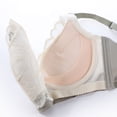thumbnail image 3 of ALLLIST Women's Bras White Wireless Push up Bralette Lace Soft Solid T-Shirt Underwear for Women, 3 of 3