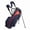Navy/Red/White, variant on Ram 9” Golf Stand Bag Lightweight 5-Way Divider Golf Bag with 6 Pockets Rain Hood 4-Point Shoulder Strap Black
