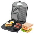 thumbnail image 1 of Graflsoa 1400W 3-in-1 Breakfast Maker with Waffle & Egg Cooking, US/EU Plug, Compact Design, 240-260℃ Temperature Control, 1 of 7