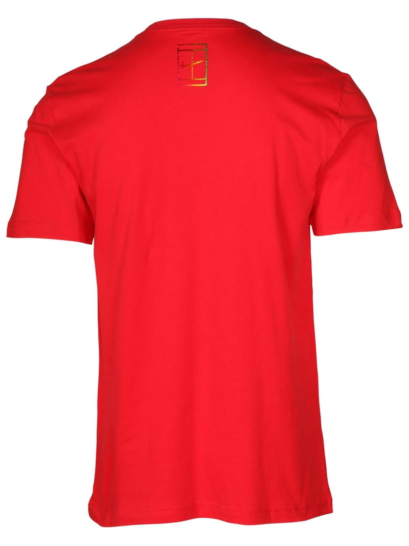 Nike Men's Roger Federer Stealth Pocket V-Neck T-Shirt-Red