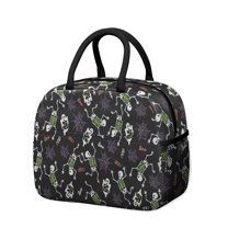 Womens Halloween Skeleton Ghost Pattern Lunch Box for Work,Insulated Lunch Bag for Women,Loncheras Para Mujer,Leakproof Adult Lunch Bag for Work,Beach,Travel,Picnic,Camping