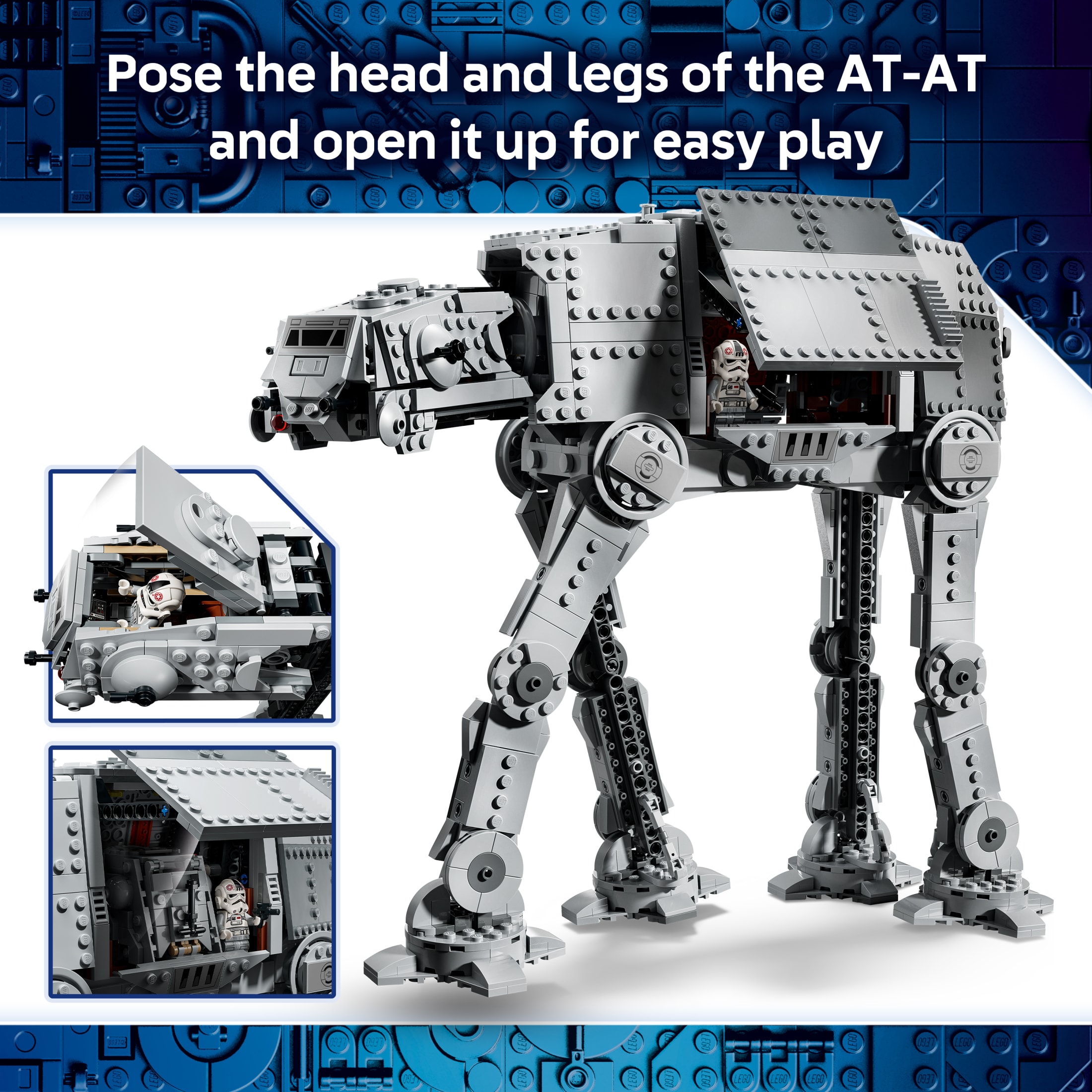 LEGO Star Wars AT-AT del Remanente Imperial con INT-4 - Juguete de Construcción para Niños y Niñas, Mayores de 10 Años - Merch de The Mandalorian con 6 Minifiguras - Idea de Regalo para Niños - 75454 4