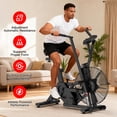 thumbnail image 3 of Winfita Air Bike Fan Bike Exercise Bike​ Indoor Cycling Stationary Bicycle with Unlimited Air Resistance, Bluetooth App (Kinomap/Zwift), Dual-Action Arms & 350LBS Capacity, 3 of 14