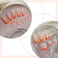 thumbnail image 2 of Yoyauz 48 Pieces Of Long Coffin Nail And Toe Press Kit, With French Fake Nail Press Patch Rhinestones, Square Almond Shaped Toenails, Summer Short Women'S Fake Toenails, 2 of 6