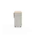 thumbnail image 3 of Hawthorne Collections Traditional Wood Kitchen Cart in White, 3 of 16