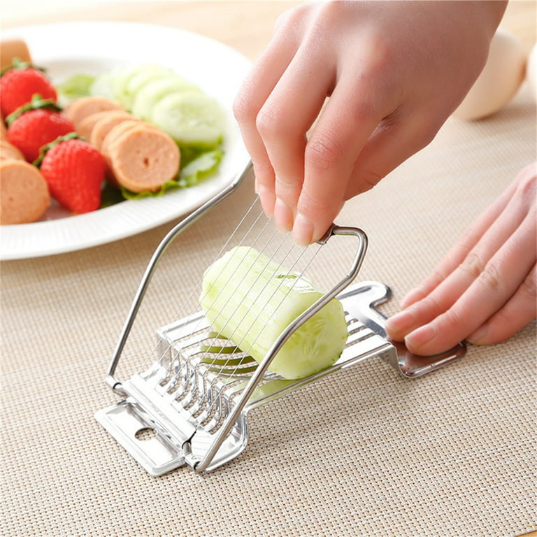 COMMERCIAL CHEF Egg Chopper, Safe and Easy to Use Food Chopper, Egg Cutter,  Mushroom Slicer, Strawberry Slicer and more for Salads, Garnish, and