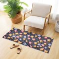 thumbnail image 6 of Haosy Cartoon Flowers and Dots Bathroom Rugs Non Slip Absorbent Soft Plush Quick Dry Bath Mat, 39"x20", 6 of 8