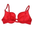 thumbnail image 7 of URMAGIC Women's 3/4 Cup Push Up Front Closure Stripe Bra Smooth Bralette Brassiere, 7 of 7
