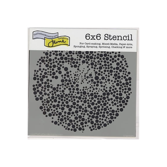 Stencils Microbial, 6 in. x 6 in. (pack of 3)