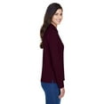 thumbnail image 3 of CORE365 78192 Women's Pinnacle Performance Long Sleeve Piqué Polo-Burgundy-L, 3 of 3