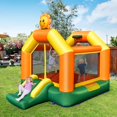 thumbnail image 3 of Gymax Inflatable Bounce Castle Jumping House Kids Playhouse w/ Slide & 550W Blower, 3 of 10