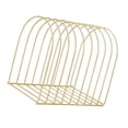 thumbnail image 4 of Organizador de archivos de escritorio, suministros de oficina, soporte de metal resistente e independiente para carpetas de archivos, soporte para Oro, 4 of 8